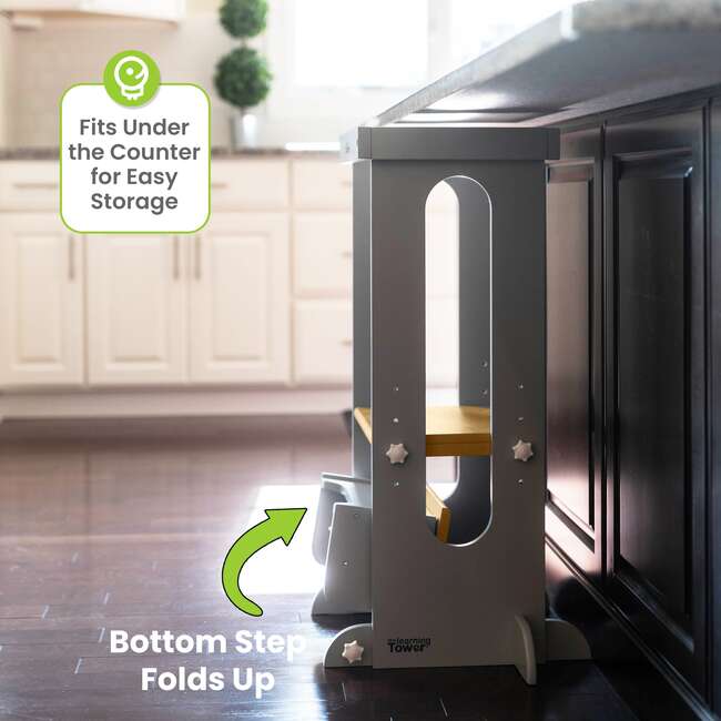 Explore 'N Store® Learning Tower®, Silver Drp w/Natural - Play Tables - 5