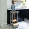Explore 'N Store® Learning Tower®, Silver Drp w/Natural - Play Tables - 6