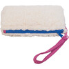 Color Block Tote – Corduroy & Sherpa Bag with Double Pockets + Cozy Coin Purse - Baby Blue Bell - Bags - 5