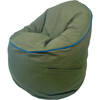 Campus Round Bean Bag, Cotton Canvas Olive - Kids Seating - 3