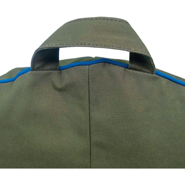 Campus Round Bean Bag, Cotton Canvas Olive - Kids Seating - 5