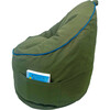 Campus Round Bean Bag, Cotton Canvas Olive - Kids Seating - 6
