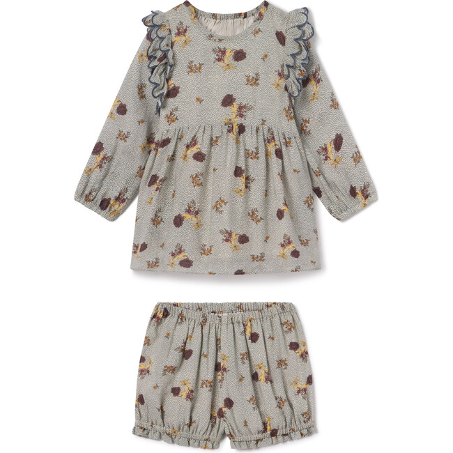 Kate Baby Set in Dotted Floral