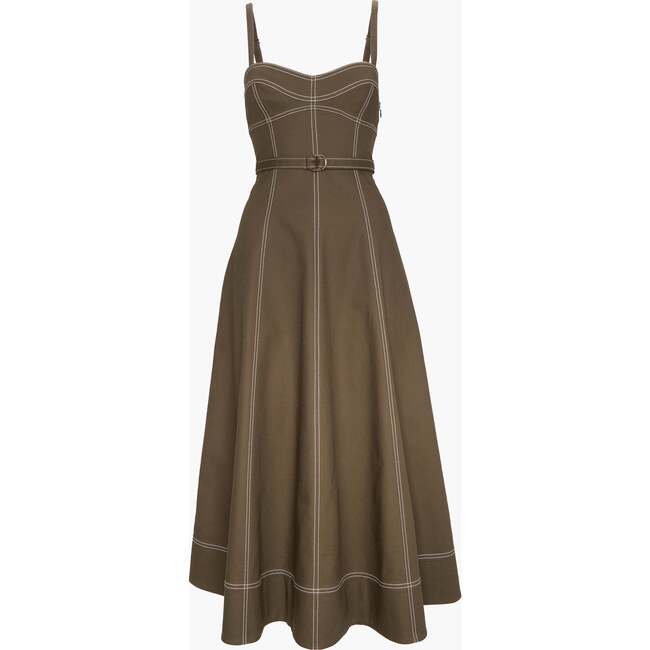 The Fiona Dress, Chocolate Twill