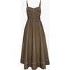 The Fiona Dress, Chocolate Twill - Dresses - 1 - thumbnail