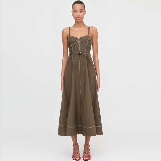 The Fiona Dress, Chocolate Twill - Dresses - 2