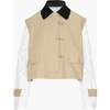 The Clarisse Jacket, Khaki Canvas - Jackets - 1 - thumbnail