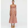The Maisie Dress, Rust Dandelion Floral Stripe - Dresses - 2