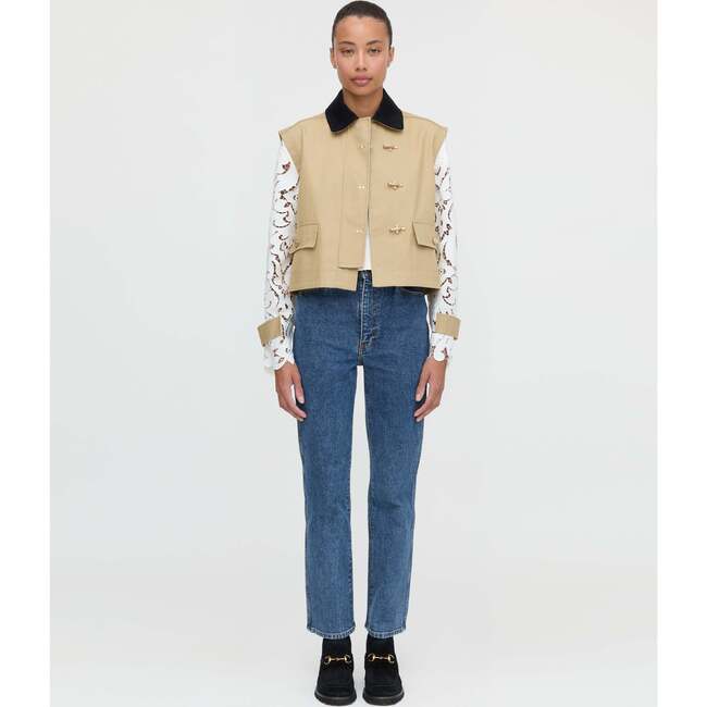 The Clarisse Jacket, Khaki Canvas - Jackets - 3