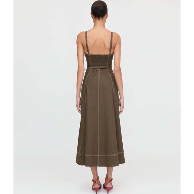 The Fiona Dress, Chocolate Twill - Dresses - 4