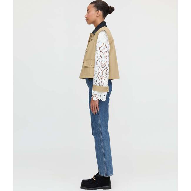 The Clarisse Jacket, Khaki Canvas - Jackets - 5