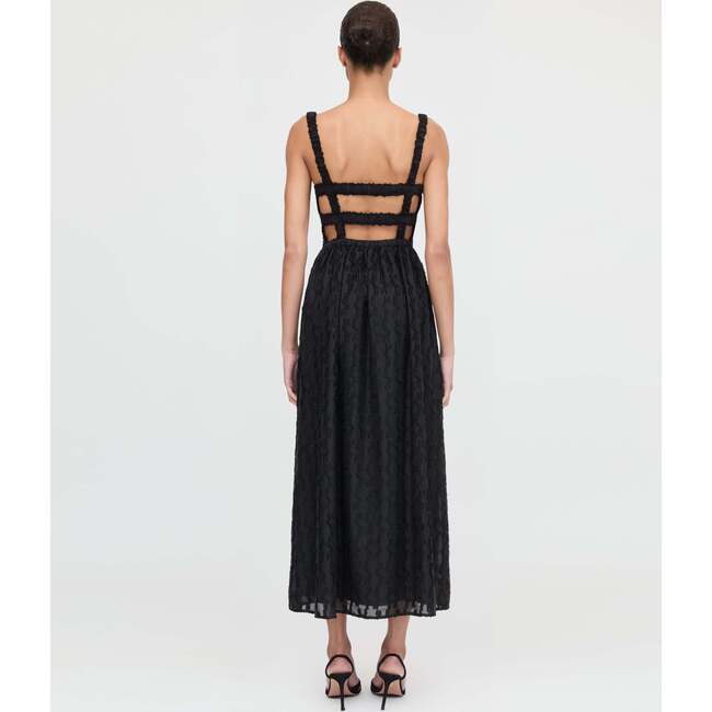 The Anita Nap Dress, Black Fil Coupé - Dresses - 5