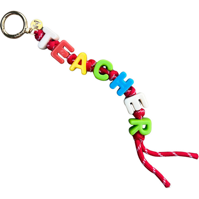 TEACHER Bag Charm, Red