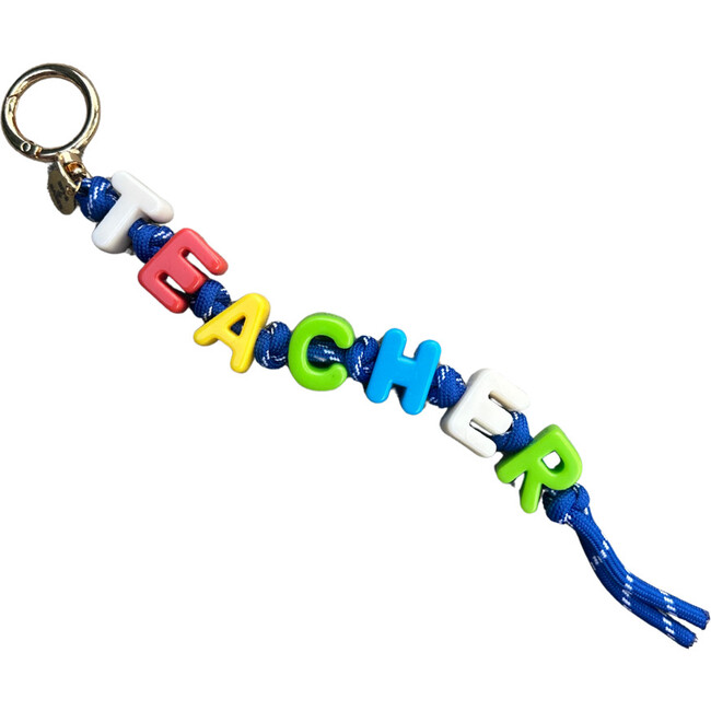 TEACHER Bag Charm, Blue