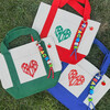 Teacher Mini Canvas Tote, Blue - Bags - 2
