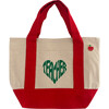 Teacher Mini Canvas Tote, Red - Bags - 1 - thumbnail