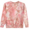 Personalized Toddler & Kids Tie-Dye Sweatshirt, Dustdye Rose Pink/Beige - Sweatshirts - 4