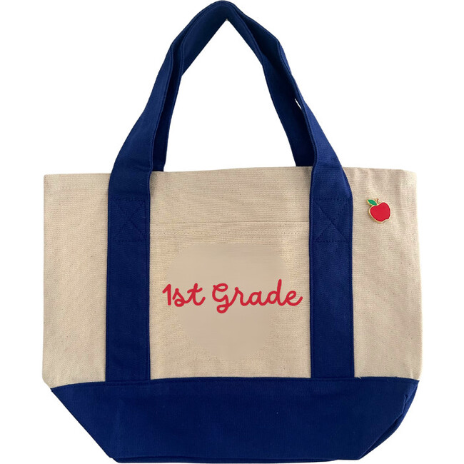 Personalized Mini Canvas Tote, Blue