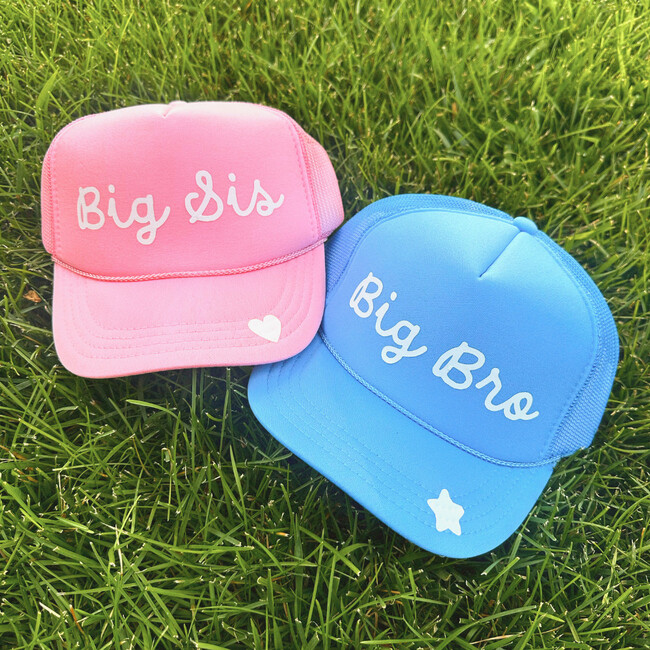 Big Bro Trucker Hat, Blue - Hats - 2