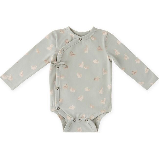 The Littles Long Sleeve Kimono One-Piece, Hoppy-Bunny