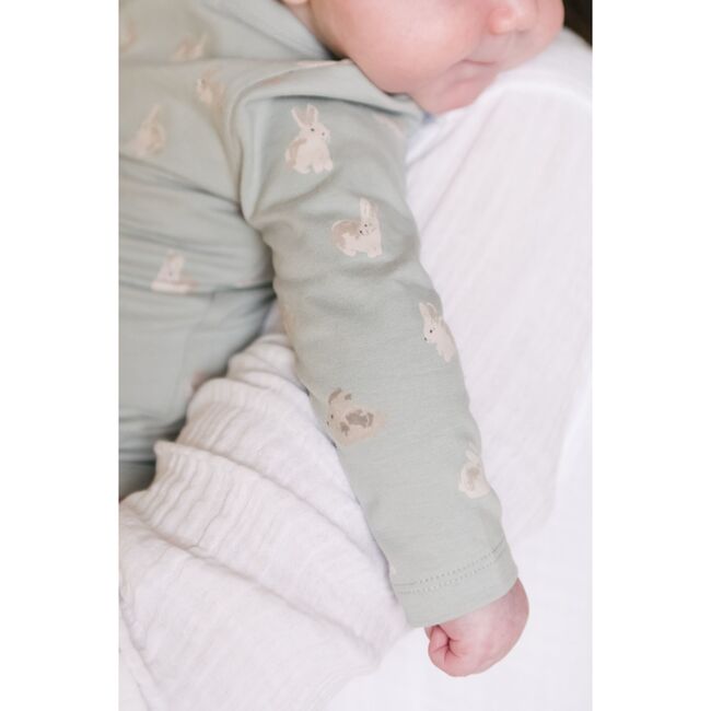 The Littles Long Sleeve Kimono One-Piece, Hoppy-Bunny - Onesies - 3