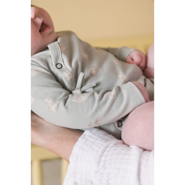 The Littles Long Sleeve Kimono One-Piece, Hoppy-Bunny - Onesies - 4