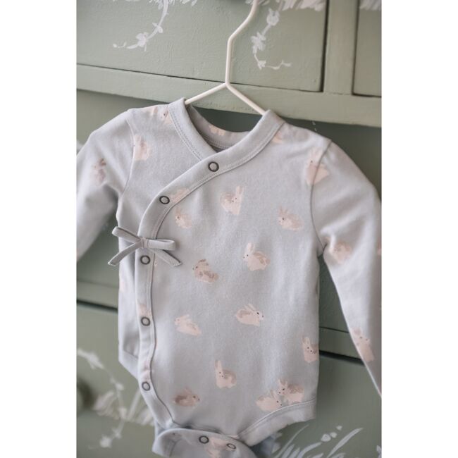 The Littles Long Sleeve Kimono One-Piece, Hoppy-Bunny - Onesies - 5