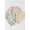 The Littles Long Sleeve Kimono One-Piece, Cheerful-Chick - Onesies - 6