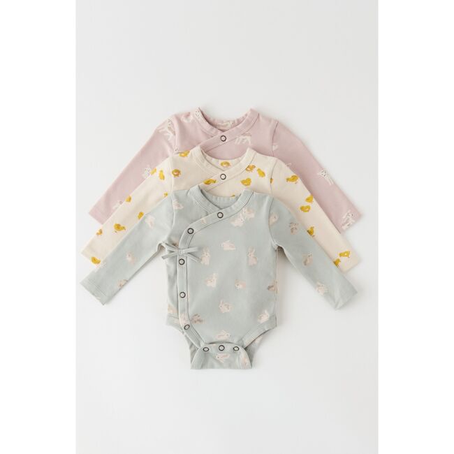 The Littles Long Sleeve Kimono One-Piece, Cheerful-Chick - Onesies - 8