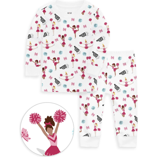 The Organic Long Sleeve Pajama Set, Cheer