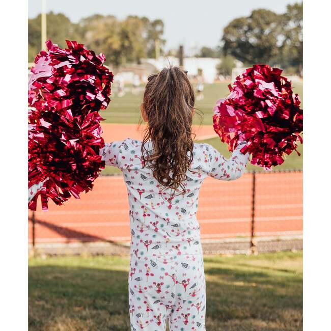 The Organic Long Sleeve Pajama Set, Cheer - Pajamas - 2