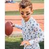 The Organic Long Sleeve Pajama Set, Football - Pajamas - 2