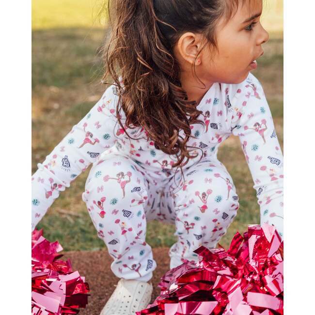 The Organic Long Sleeve Pajama Set, Cheer - Pajamas - 4