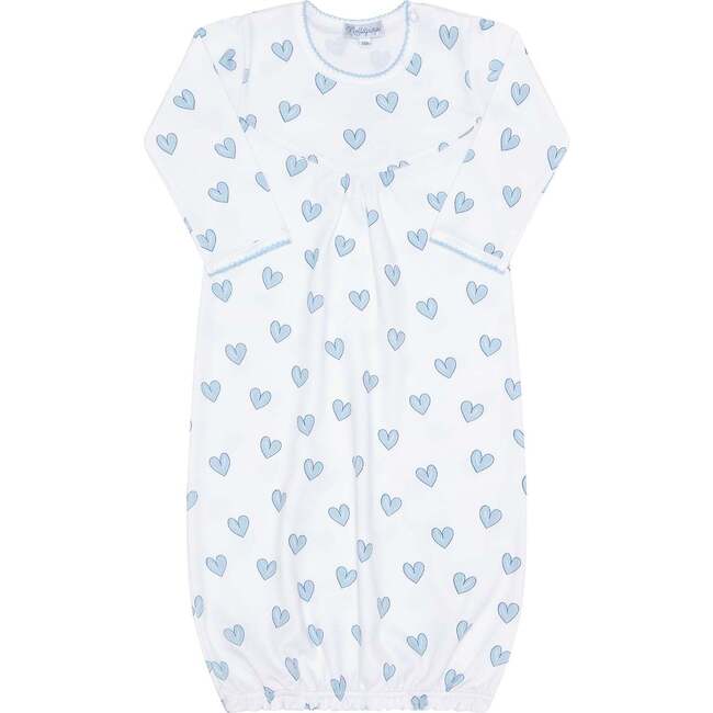 Blue Heart Print Gown