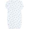 Blue Heart Print Gown - Nightgowns - 2