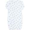Blue Heart Print Gown - Nightgowns - 3