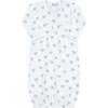 Blue Heart Print Gown - Nightgowns - 4