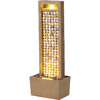 Teamson Home Coastal Seashells Design Outdoor Water Fountain with Warm Glow Lighting - Fountains - 1 - thumbnail