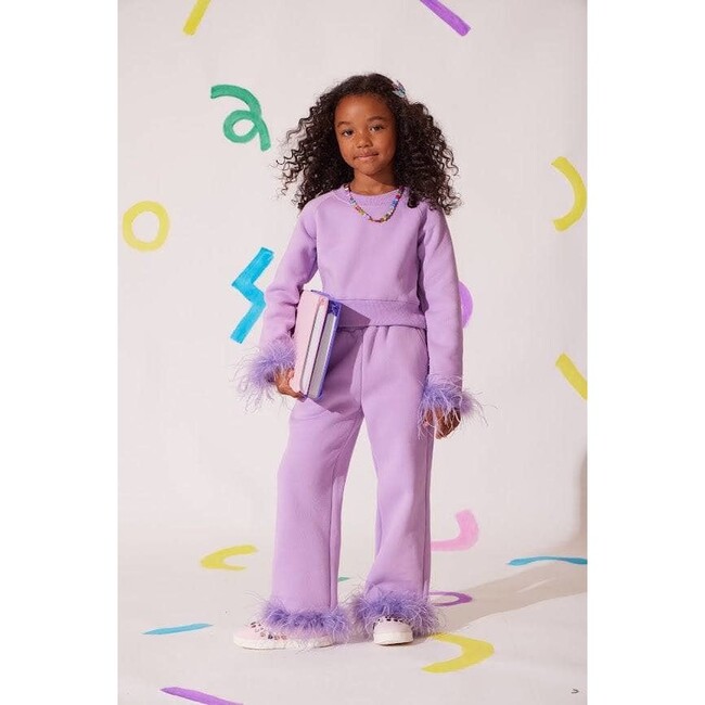 Lavender Feather Athletic Set - Mixed Apparel Set - 3
