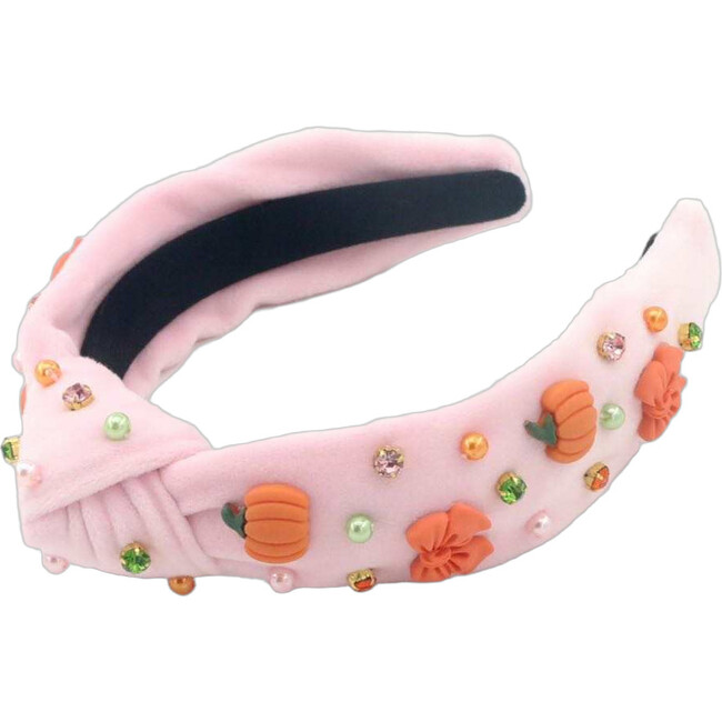 Happy Fall Headband, Pink - Headbands - 6