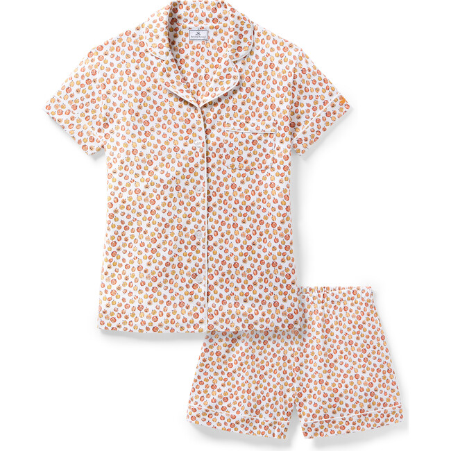 Women's Pima Cotton Short Set, Pumpkin Patch