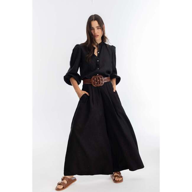 Sabi Linen Pants, Black