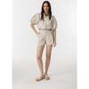 Frida Linen Shorts, Natural - Shorts - 1 - thumbnail