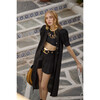Frida Linen Shorts, Black - Shorts - 2