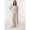 Culotte Linen Pants, Natural - Pants - 2