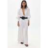 Cape Linen Pants, Off, White - Pants - 1 - thumbnail