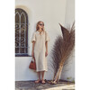 Bubble Linen Dress, Natural - Dresses - 2