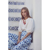 Bubble Linen Shirt, White - Button Downs - 3