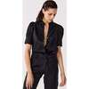 Athina Linen Shirt, Black - Button Downs - 3