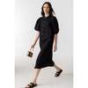 Bubble Linen Dress, Black - Dresses - 4